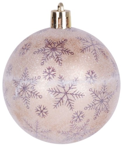 Bombki MagicHome, 9 szt., brązowe, matowe, z dekoracją, na choinkę, 6 cm