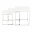 Konferencijski stolovi, set od 3 komada, bijela ekstra visoki sjaj, ENISOL TIP 3