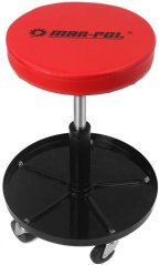 Scaun rotund cu rotile, înălțimea scaunului 40-52 cm, MAR-POL