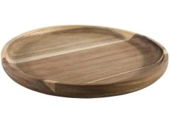 Tablett aus Akazienholz, Durchmesser 24x2cm