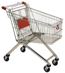 Racks DC70B Einkaufswagen, auf Rollen