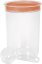 Curver® DRY FOOD puszka 1700 ml z miarką, mieszanka kolorów miętowo-szarych i brzoskwiniowych, 13x19 cm