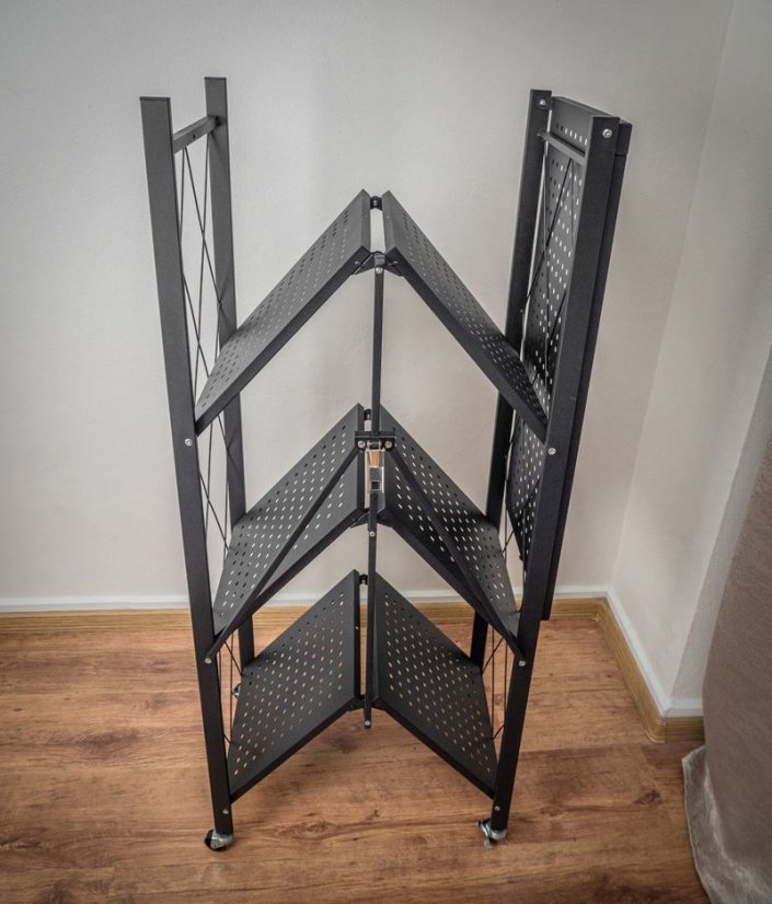 Regale RAW4T, Metall, 4 Fachböden, 1270x720x340 mm, max. 50 kg/Boden, tragbar, auf Rollen