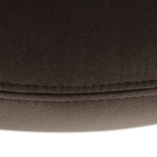 Dizajnerska fotelja, Baršunasta tkanina smeđa/Terra uzorak, BELEK