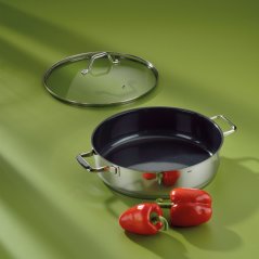 Servírovacia panvica s vekom Lucca z nehrdzavejúcej ocele 32x9 cm 6l Servírovacia panvica s vekom Lucca z nehrdzavejúcej ocele 32x9 cm 6l