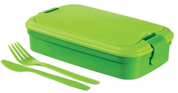 Box Curver® Lunch&amp;Go 1,3L, zöld, doboz