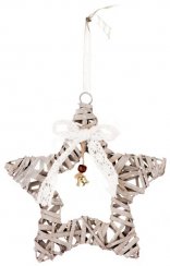 MagicHome karácsonyi Wildeco dekoráció, Star, bal. 5 db, 20x3 cm