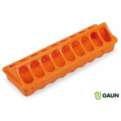 Geflügelfutterautomat UH 30cm GROUND orange GAUN Trog