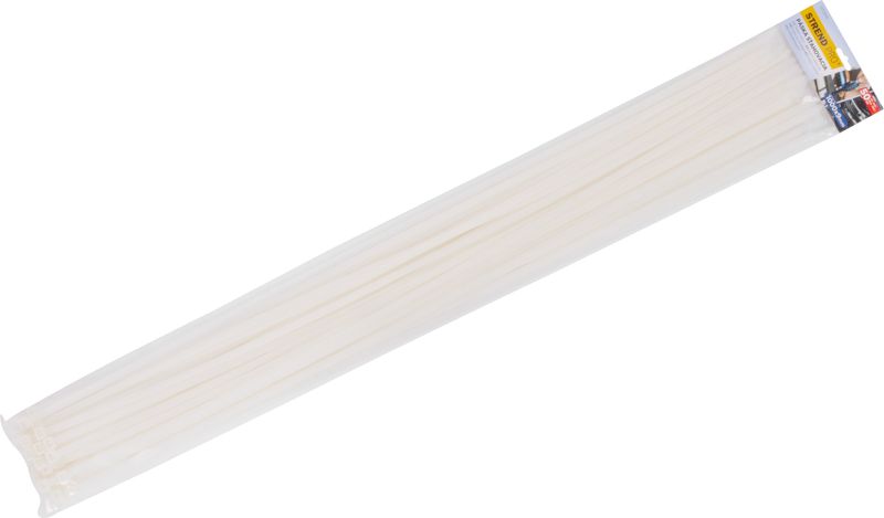 Abziehband Strend Pro CT66BW, 1000x9 mm, 50 Stück, weiß, Nylon, Bindung