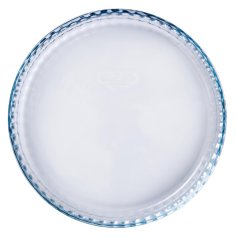 Gyümölcstorta forma, átmérő 28x4cm, 1,6L, átlátszó üveg PYREX