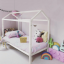 Montessori postel, bílá, borové dřevo, IMPRES