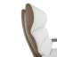 Uredska stolica, bijelo/smeđa eko koža, BICIKL