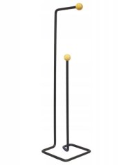 Držiak so stojanom na WC papier oceľ+drevo KLC