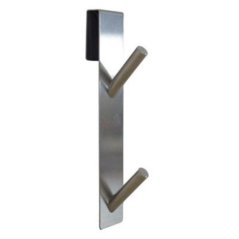 Hängegarderobe 2-Haken silber