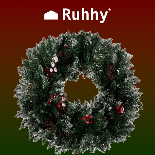 Schneebedeckter Weihnachtskranz Ruhhy 22302