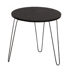 Příruční stolek, černý dub/černá, RONIN