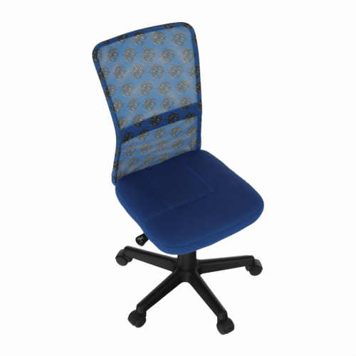 Krzesło obrotowe, niebieski/wzór/czarny, GOFY