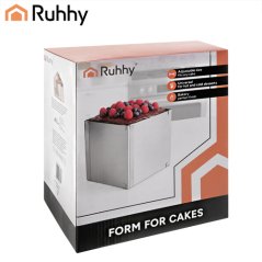Obdĺžniková forma na tortu Ruhhy/okraj na cukrovinky (akce)