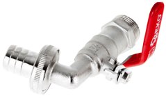 Ventil 3/4", navoj 3/4" s koncem za cev 3/4", GEKO