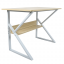 Pisalna miza s polico, hrast naravni/bela, TARCAL 80