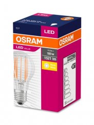 Žiarovka OSRAM® LED FIL 100 (ean8514) nestmívací, 11W/827 E27 2700K Hodnota CLASSIC A