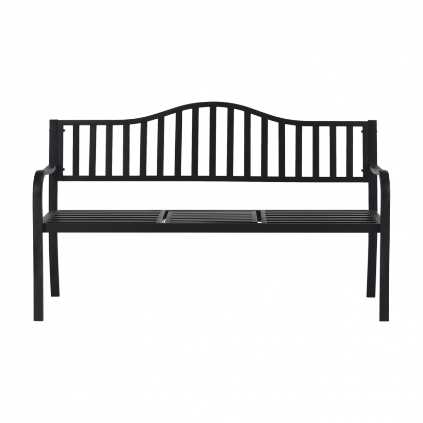 Vrtna klupa sa stolom, crna, DAGNO