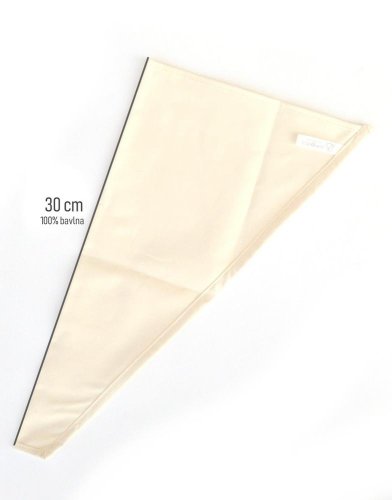 Slastičarska pamučna vrećica/torba 30 cm