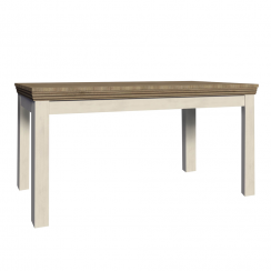 Stół do jadalni składany, sosna nordycka/dziki dąb, 160-203x90 cm, ROYAL ST