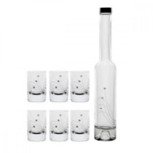 Stempel und Alkoholflasche CRYSTALS, 6er-Set + 1 Stück KLC