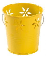Svíčka Citronella CB197, repelentní, kbelík, mix zelená/žlutá, 160 g, 110x105 mm