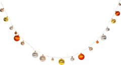 Łańcuszek MagicHome Christmas Ball, 20 LED ciepła biała, z kulkami, 2xAA, oświetlenie proste, oświetlenie, L-1,9 m