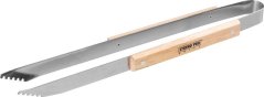 Strend Pro Grill hvataljka, BBQ, za roštilj, nehrđajući čelik, 45 cm, drvena ručka
