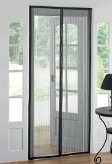Strend Pro Netz, 218x96 cm, gegen Insekten und Mücken, für Balkontüren, 9x Magnete, schwarz (akce)
