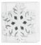 Božićni ukras MagicHome, 12 kom, pahuljica, bijela, za božićno drvce, 10 cm