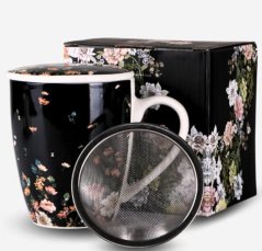 Hrnček porcelánový 360 ml ROKSANA so sitkom