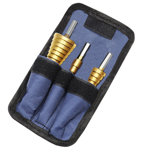 Zestaw wierteł stożkowych - 3 szt.