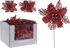 Christrose, 14 x 21 cm, rote Mischung, Ornament