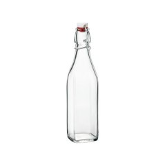 500ml-es üvegpalack pattintós kupakkal, négyzet alakú