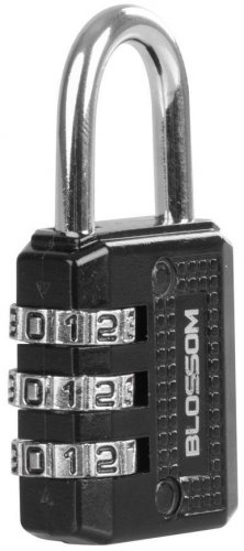 Lock Blossom NL23A, 30 mm, Zn, numerikus a kódon, függő