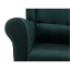 Usiak-Sessel, smaragdgrüner Stoff, CHARLOT