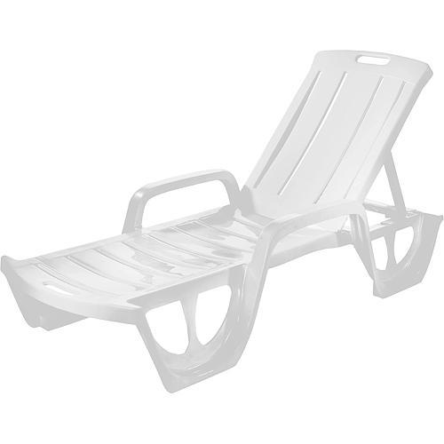 Liegestuhl Curver® FLORIDA, weiß, Kunststoff, Strandliegestuhl