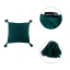 TEMPO-KONDELA USALE, pletený polštář, tmavě zelená, 45x45