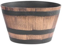 Blumentopf Strend Pro Woodeff 52x32 cm, Gold, Holzeffekt, Fass (akce)