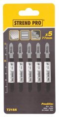 Brzeszczot do piły szablastej Strend Pro T218A 77 mm, 21z, do metalu, op. 5 sztuk