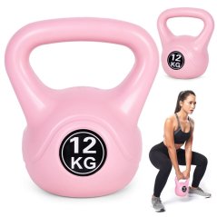 Kettlebell 12 kg rózsaszín (akce)