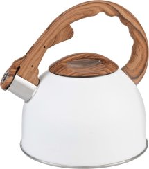 Czajniczek MagicHome, gwizdek, biały, 2500 ml