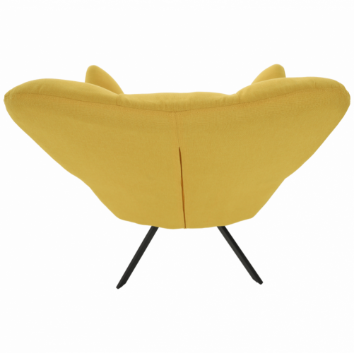 Design vrtljivi stol, rumeno/črn, KOMODO