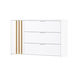 Komoda, 1D3S, bijela/artizan hrast, FLORENS