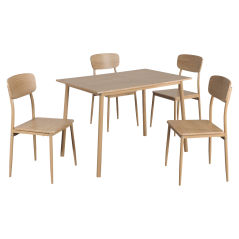 Blagovaonski set 1+4, prirodni hrast, LAMIR