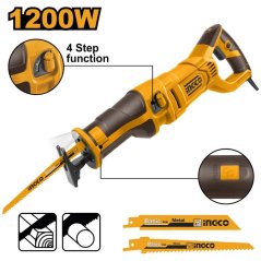 Sabljasta žaga RS12001 INGCO, 1200 W, 1000–2800 vrt/min. Industrijska